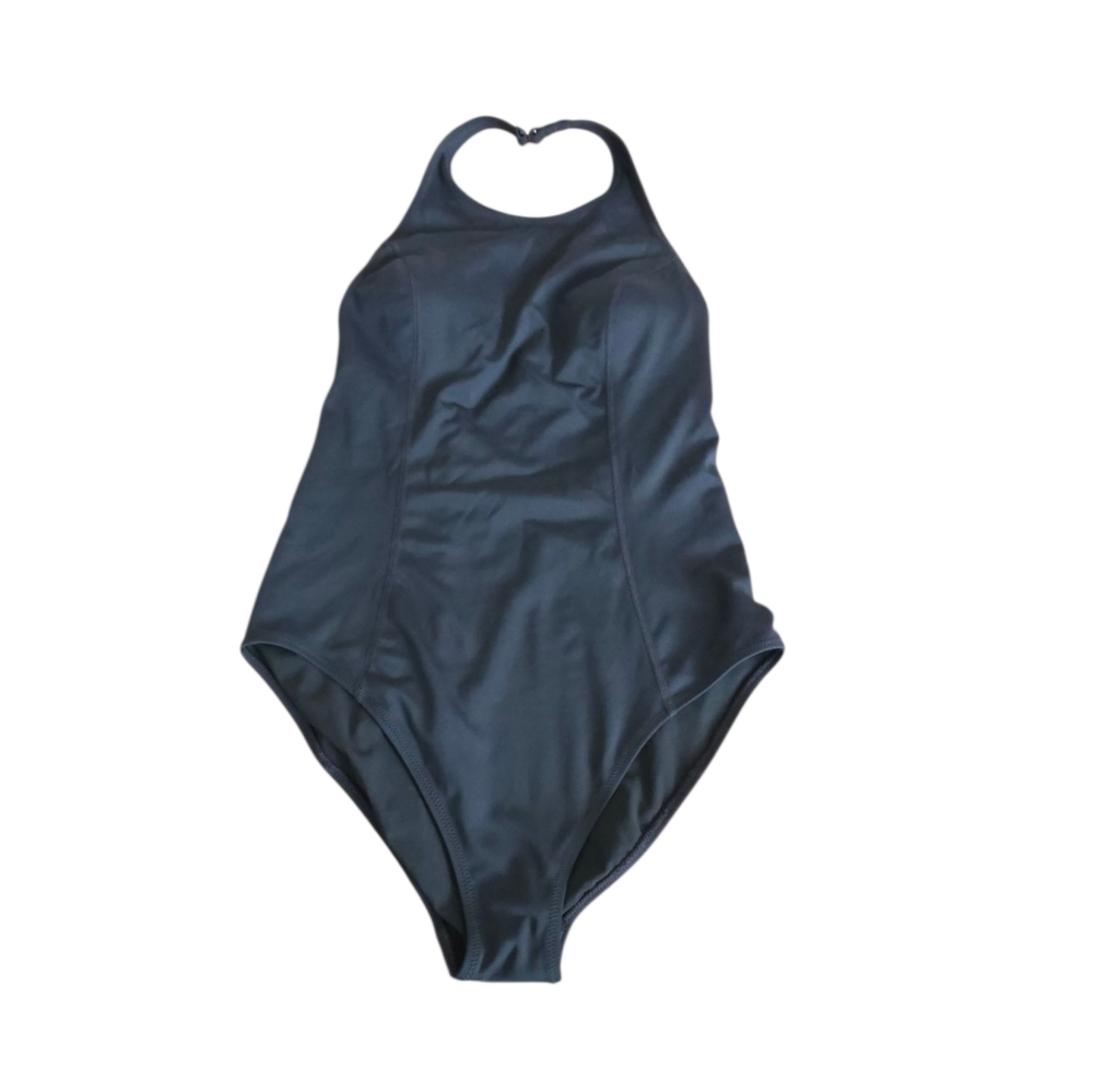 Athleta Black High-Neck One-Piece Swimsuit